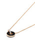 18kt rose gold Promesse onyx necklace